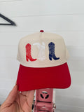 Red, White & Blue Boots