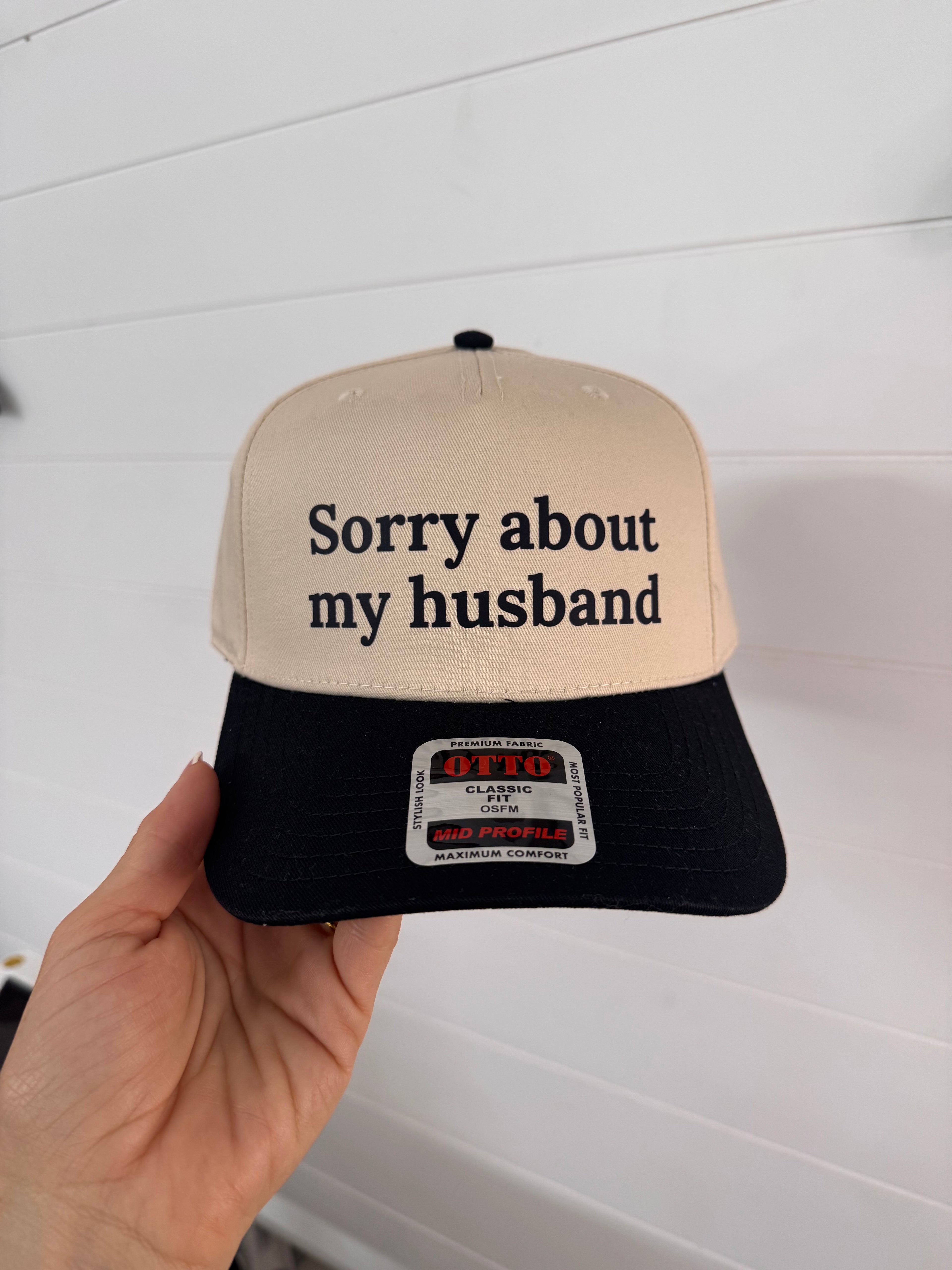 Sorry about my husband