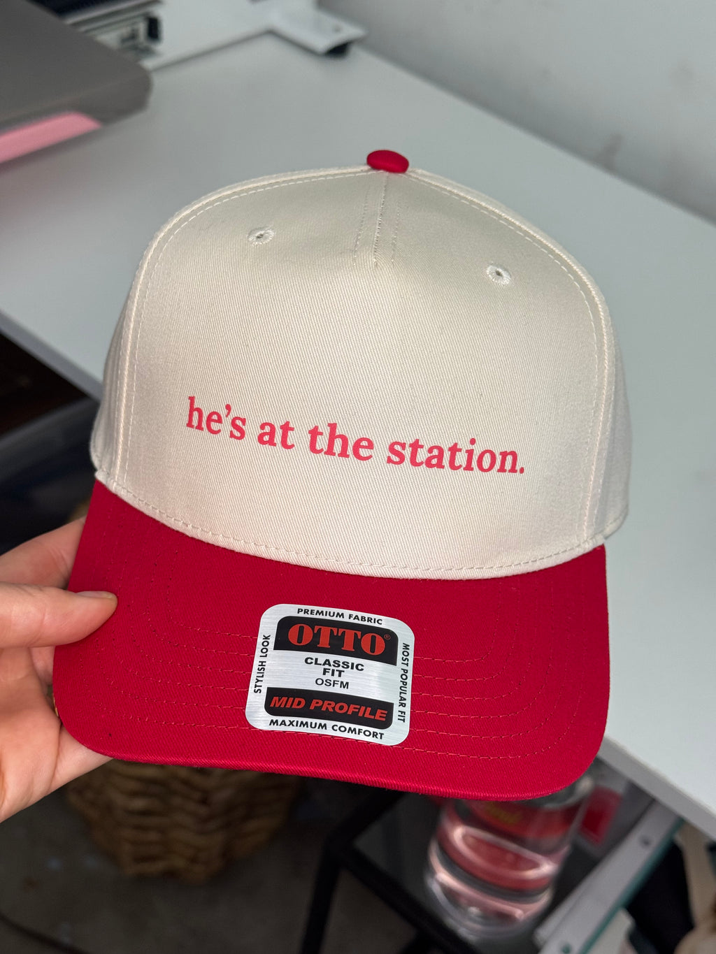 he's at the station
