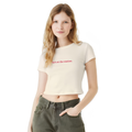 he's at the station-Cropped tee