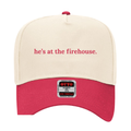 he's at the firehouse.
